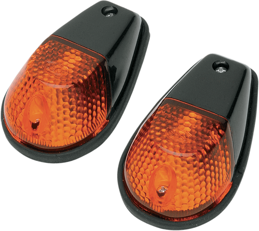 K&S TECHNOLOGIES 25-8018 Flush Mount Marker Lights - Black/Amber — image 2 of 2
