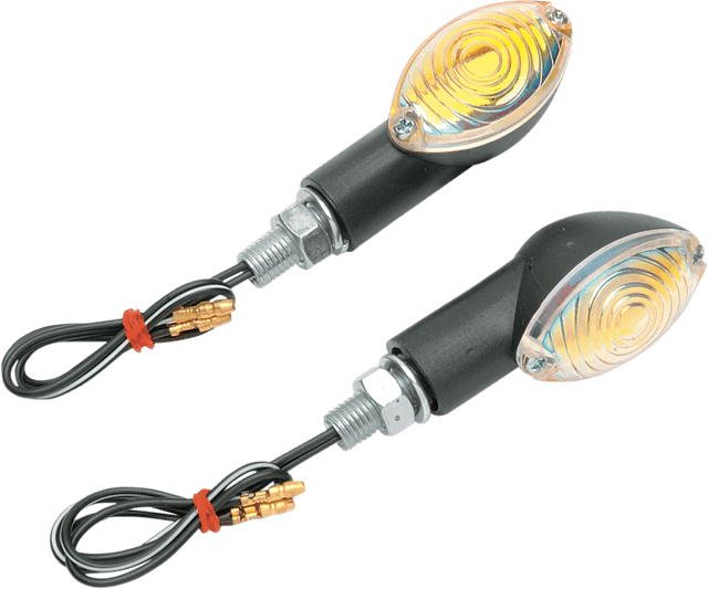 K&S TECHNOLOGIES 25-8352 Ultra Mini Marker Lights - Black/Rainbow
