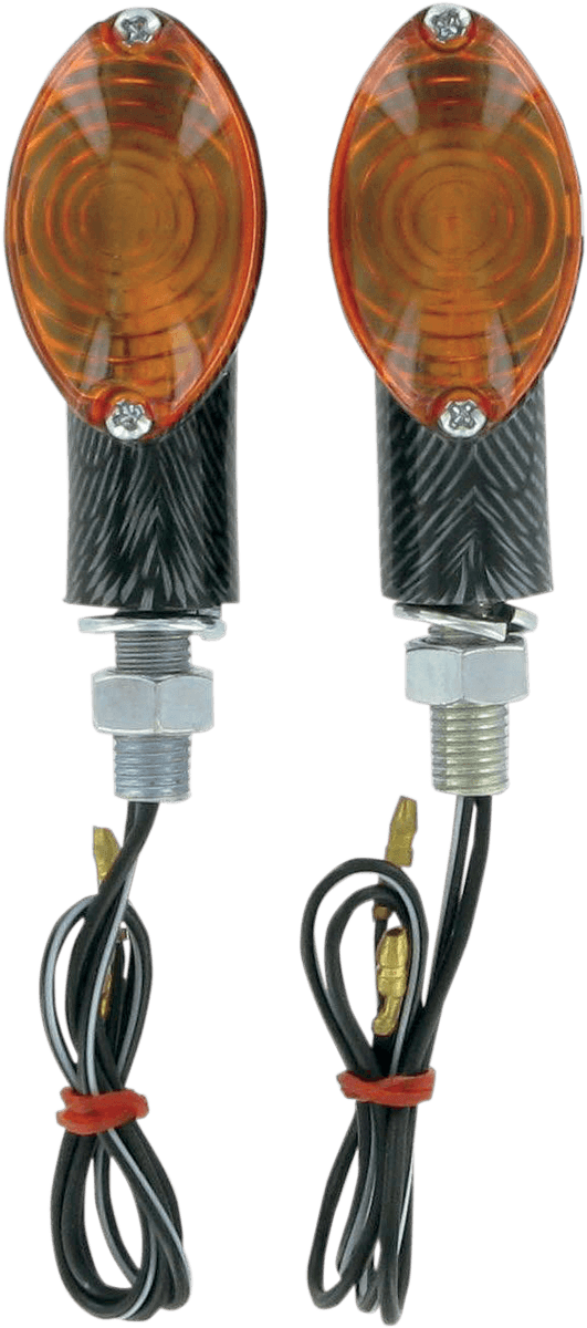 K&S TECHNOLOGIES 25-8360 Ultra Mini Marker Lights - Carbon/Amber