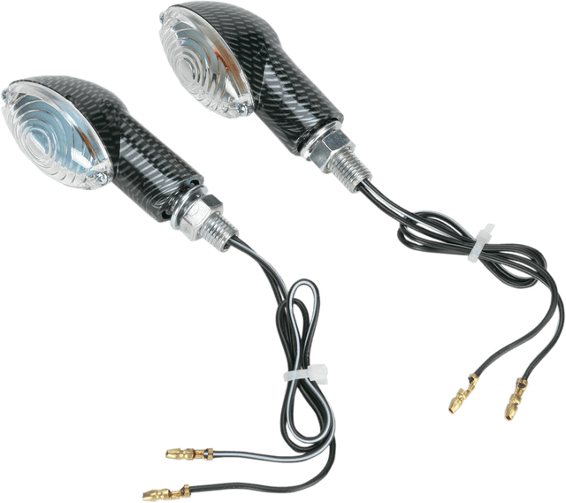 K&S TECHNOLOGIES 25-8361 Ultra Mini Marker Lights - Carbon/Clear