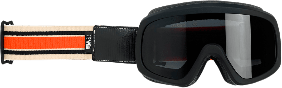 BILTWELL 2601-2577 Overland 2.0 Goggle - Racer - Black/Orange/Cream - Smoke Lens
