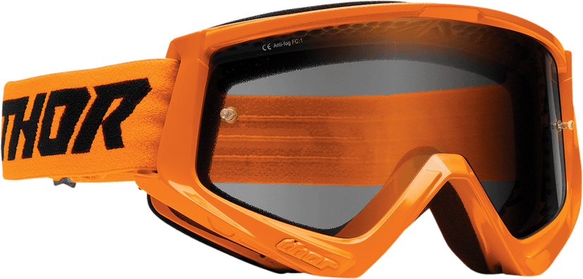THOR 2601-2699 Combat Sand Goggle - Racer - Flo Orange/Black - Smoke Lens