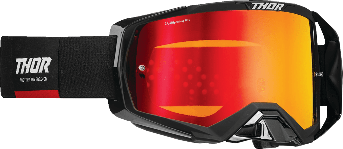 THOR 2601-2794 Activate Goggle - Black/Red - Iridium Mirror Lens