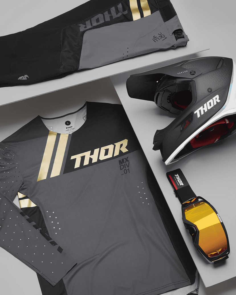 THOR 2601-2794 Activate Goggle - Black/Red - Iridium Mirror Lens — image 5 of 5