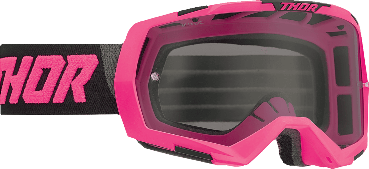 THOR 2601-2803 Regiment Goggle - Flo Pink/Black - Smoke Lens