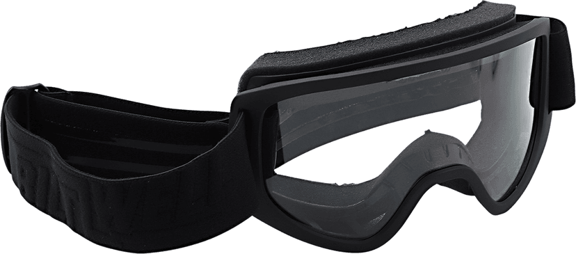 BILTWELL 2601-2964 Moto 2.0 Goggle - Blackout - Clear Lens