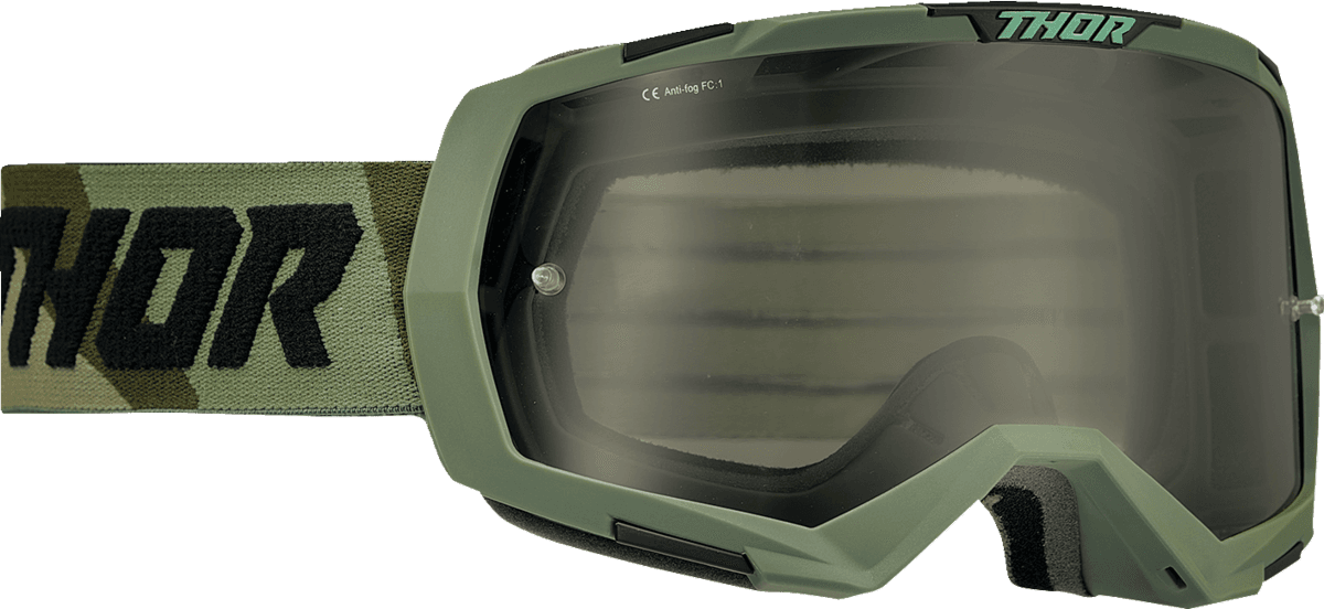 THOR 2601-2966 Regiment Goggle - Camo/Black - Smoke Lens