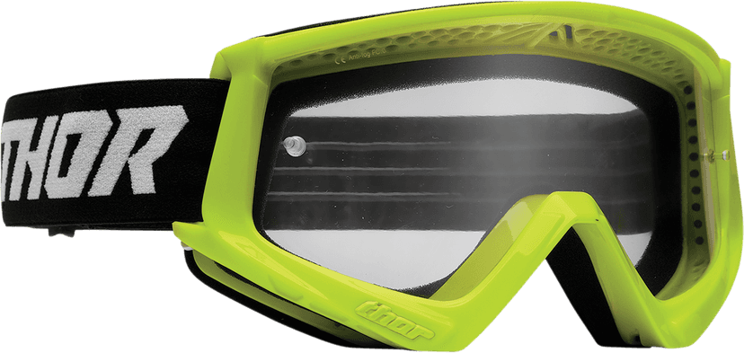 THOR 2601-3050 Youth Combat Goggle - Racer - Flo Acid/Black