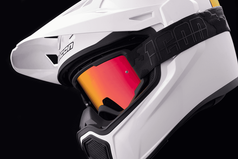 ICON 2601-3231 Airflite Goggle - Black - RST Red Lens — image 2 of 3