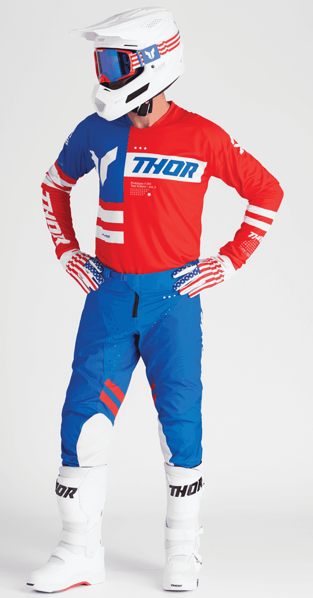 THOR 2601-3700 Activate Goggle - Patriot - Red/White/Blue - Blue Mirror Lens — image 2 of 5