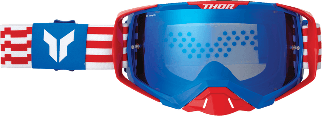 THOR 2601-3700 Activate Goggle - Patriot - Red/White/Blue - Blue Mirror Lens — image 1 of 5