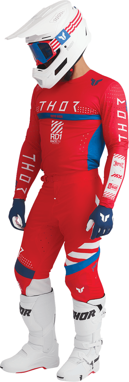 THOR 2601-3700 Activate Goggle - Patriot - Red/White/Blue - Blue Mirror Lens — image 5 of 5
