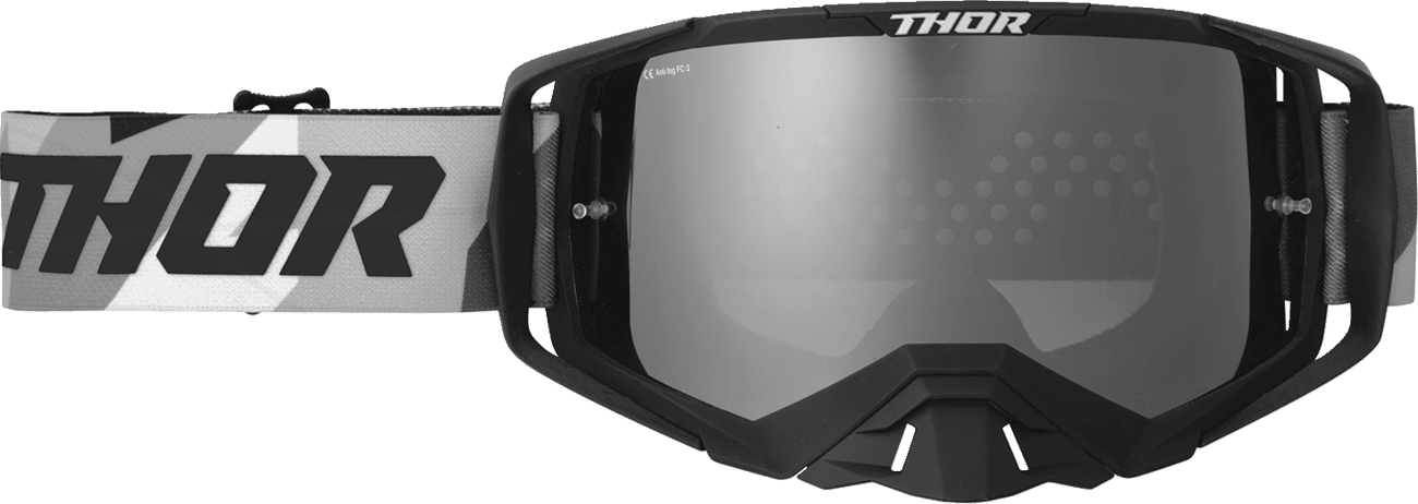 THOR 2601-3701 Activate Goggle - Brave - Black/Camo - Silver Mirror Lens