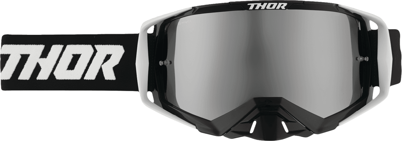THOR 2601-3702 Activate Goggle - Flite - Black - Silver Mirror Lens