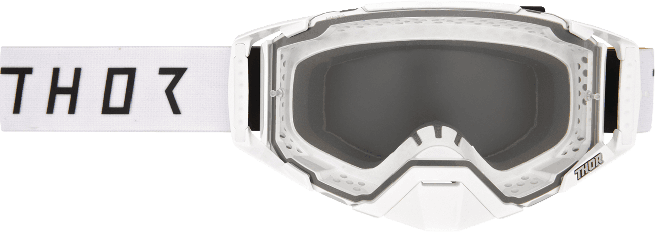 THOR 2601-4019 Ascend LTD Goggle - Synth - White - Clear Lens
