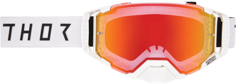 THOR 2601-4025 Ascend LTD Goggle - Synth - White - Lemon/Red-Orange Mirror Lens — image 1 of 3