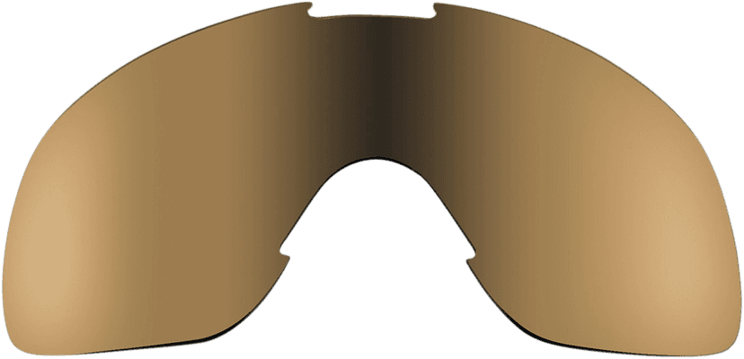 BILTWELL 2602-0833 Overland Goggle Lens - Gold/Brown Mirror