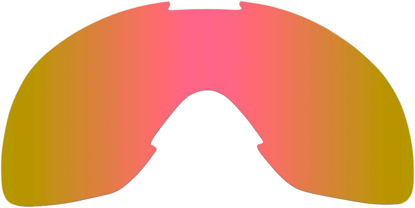 BILTWELL 2602-0835 Overland Goggle Lens - Pink/Brown Mirror