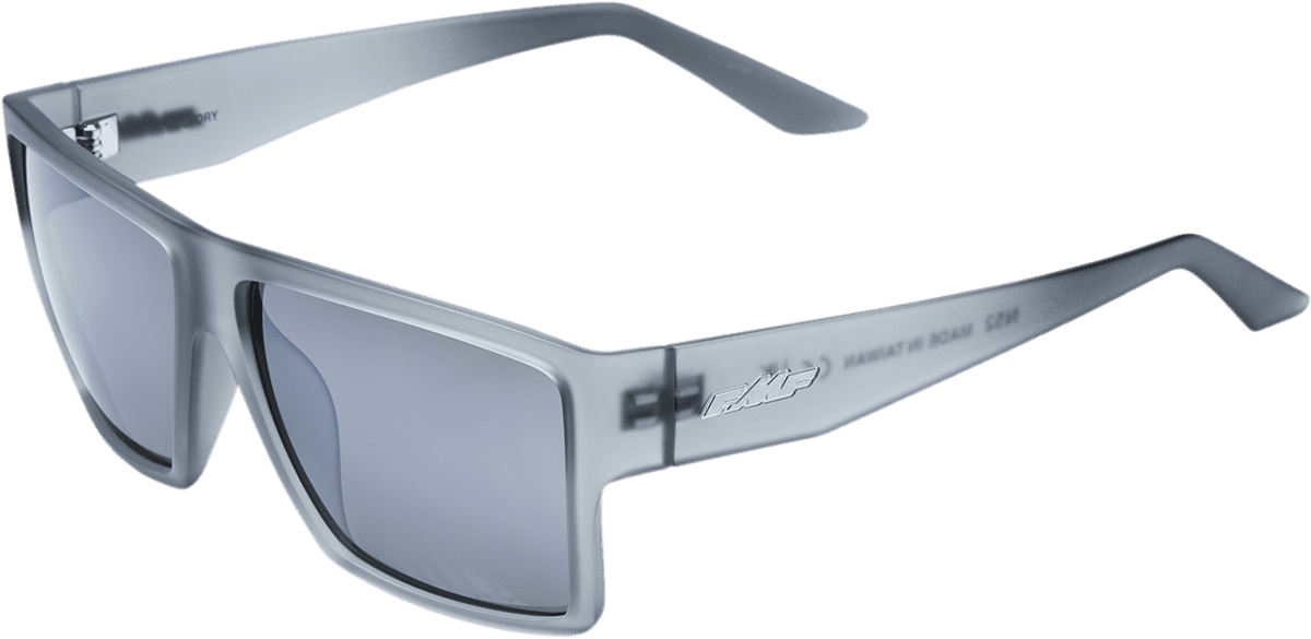 FMF 2610-1338 Factory Sunglasses - Matte Crystal Smoke - Silver Mirror Lens