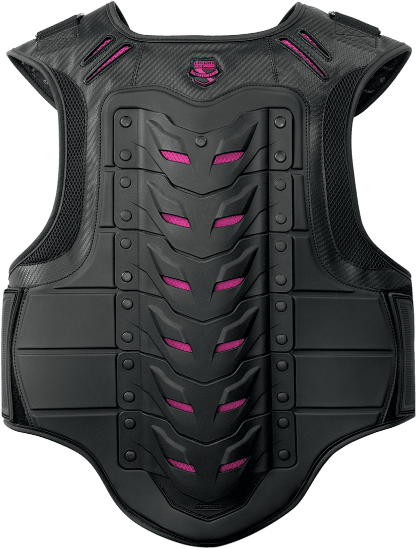 ICON 2701-0514 Women's Field Armor Stryker™ Vest - Black/Pink - L/XL — image 2 of 5