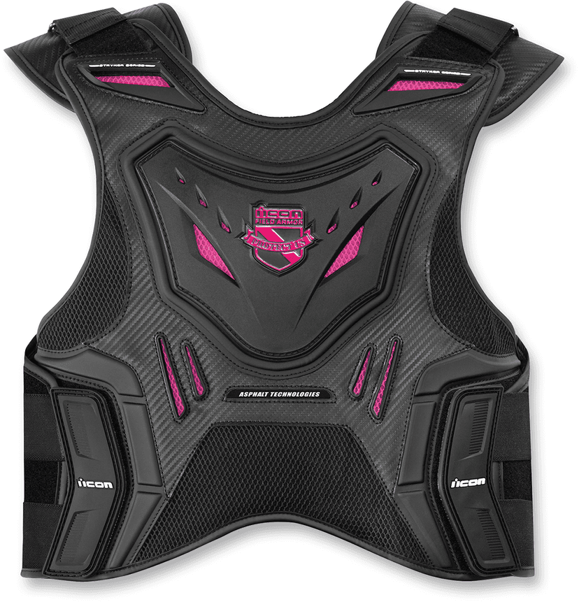 ICON 2701-0514 Women's Field Armor Stryker™ Vest - Black/Pink - L/XL — image 1 of 5