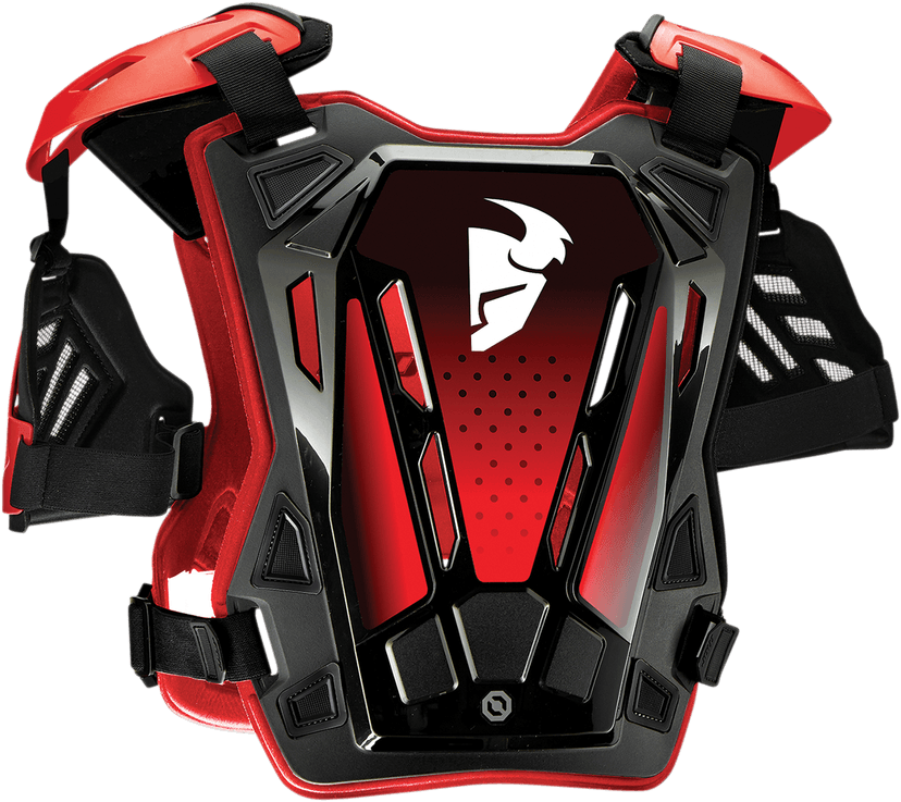 THOR 2701-0968 Youth Guardian Roost Deflector - Red/Black - 2XS/XS — image 2 of 2