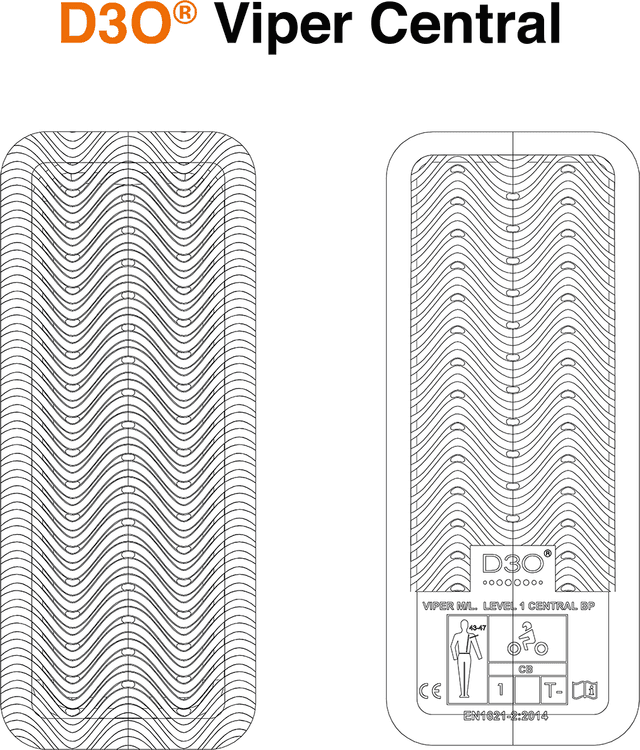 ICON 2702-0246 D3O® Viper Guard - Central Back - XS — image 4 of 4