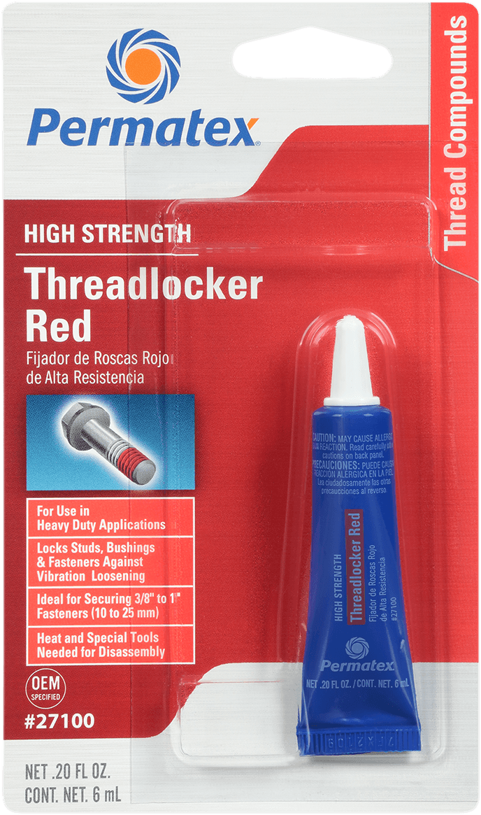 PERMATEX 27100 271 Threadlocker - Red - 0.2 US fl oz.