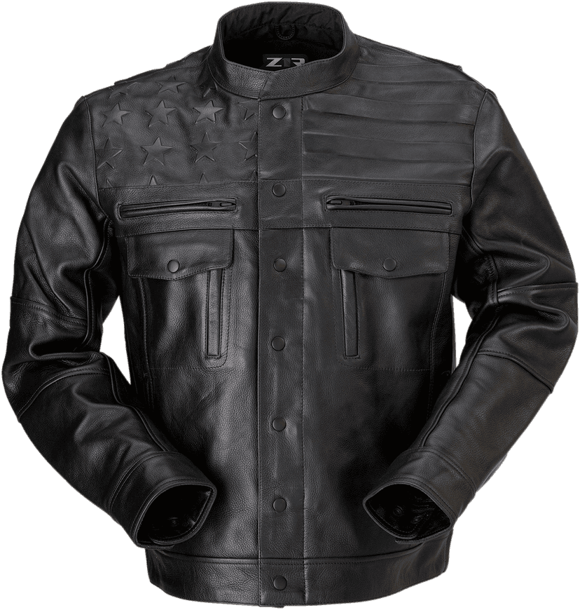 Z1R 2810-3758 Deagle Leather Jacket - Black - Medium — image 1 of 2