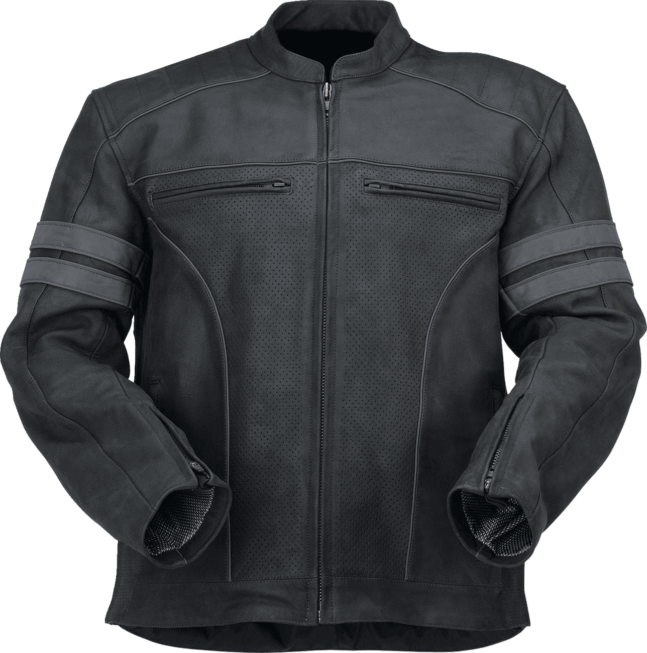 Z1R 2810-3890 Remedy Leather Jacket - Black - Medium