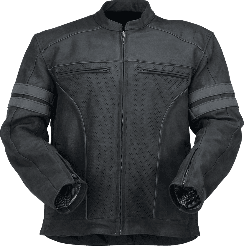 Z1R 2810-3895 Remedy Leather Jacket - Black - 4XL — image 1 of 2