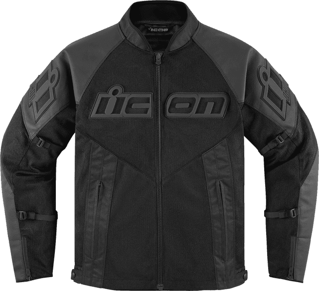 ICON 2810-3897 Mesh AF™ Leather Jacket - Black - Small — image 1 of 10