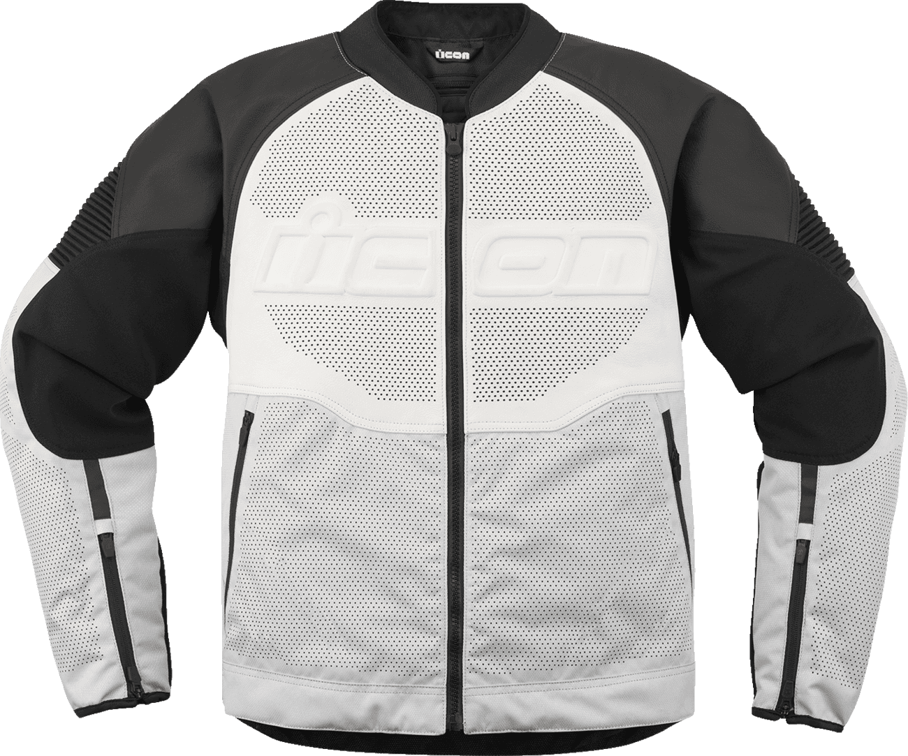ICON 2810-4119 Overlord3™ Leather Jacket - White - Medium