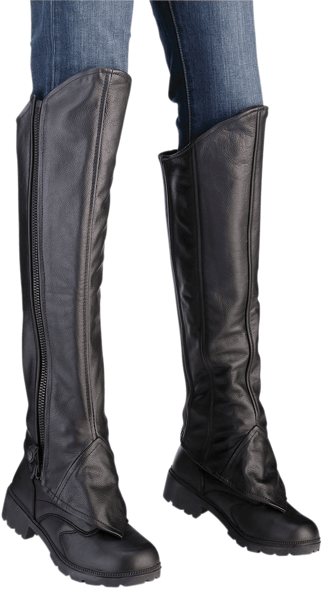 Z1R 2815-0094 Women's Half Chaps - Black - 2XL/3XL
