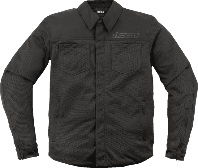 ICON 2820-6219 Upstate Mesh CE™ Jacket - Black - Large — image 1 of 2