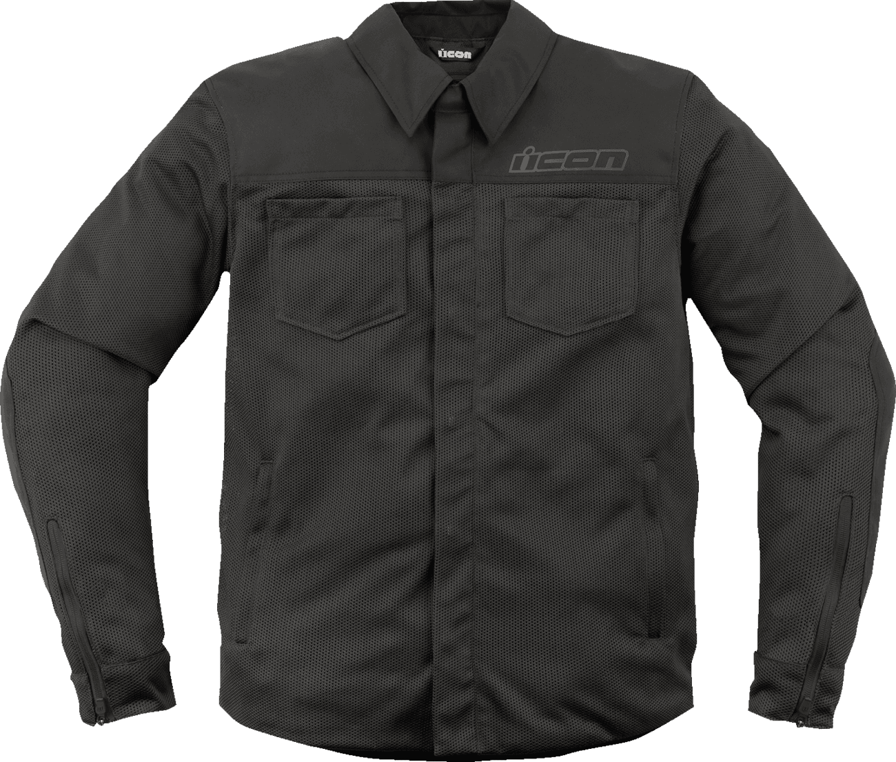ICON 2820-6221 Upstate Mesh CE™ Jacket - Black - 2XL