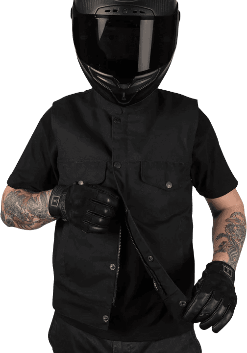 THRASHIN SUPPLY CO. 2820-6429 Nightrider v2 Riding Vest - Black - 2XL — image 9 of 12