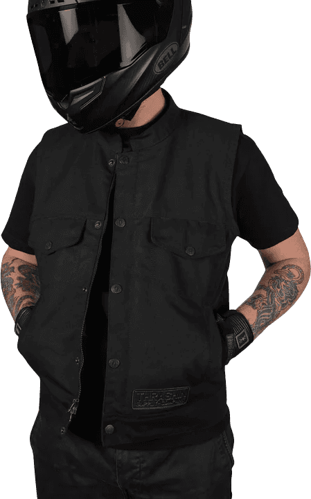 THRASHIN SUPPLY CO. 2820-6429 Nightrider v2 Riding Vest - Black - 2XL — image 7 of 12