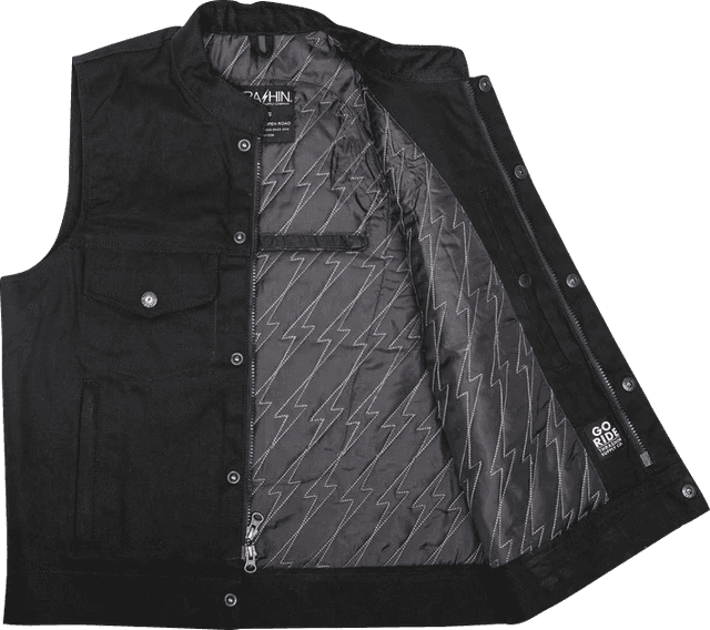 THRASHIN SUPPLY CO. 2820-6429 Nightrider v2 Riding Vest - Black - 2XL — image 5 of 12