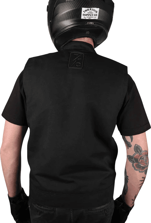 THRASHIN SUPPLY CO. 2820-6430 Nightrider v2 Riding Vest - Black - 3XL — image 6 of 12