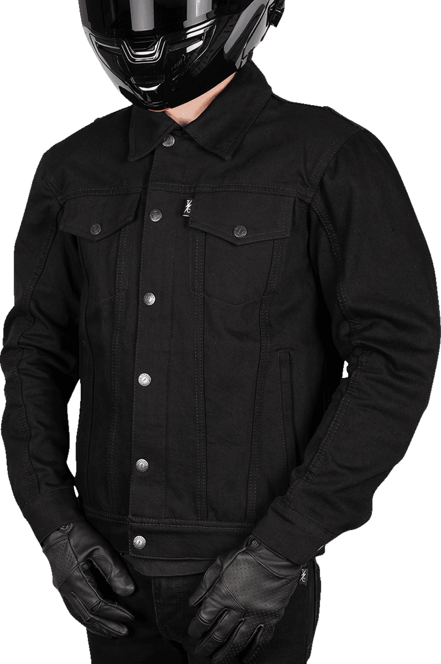 THRASHIN SUPPLY CO. 2820-6481 Highway v2 Denim Riding Jacket - Black - Medium