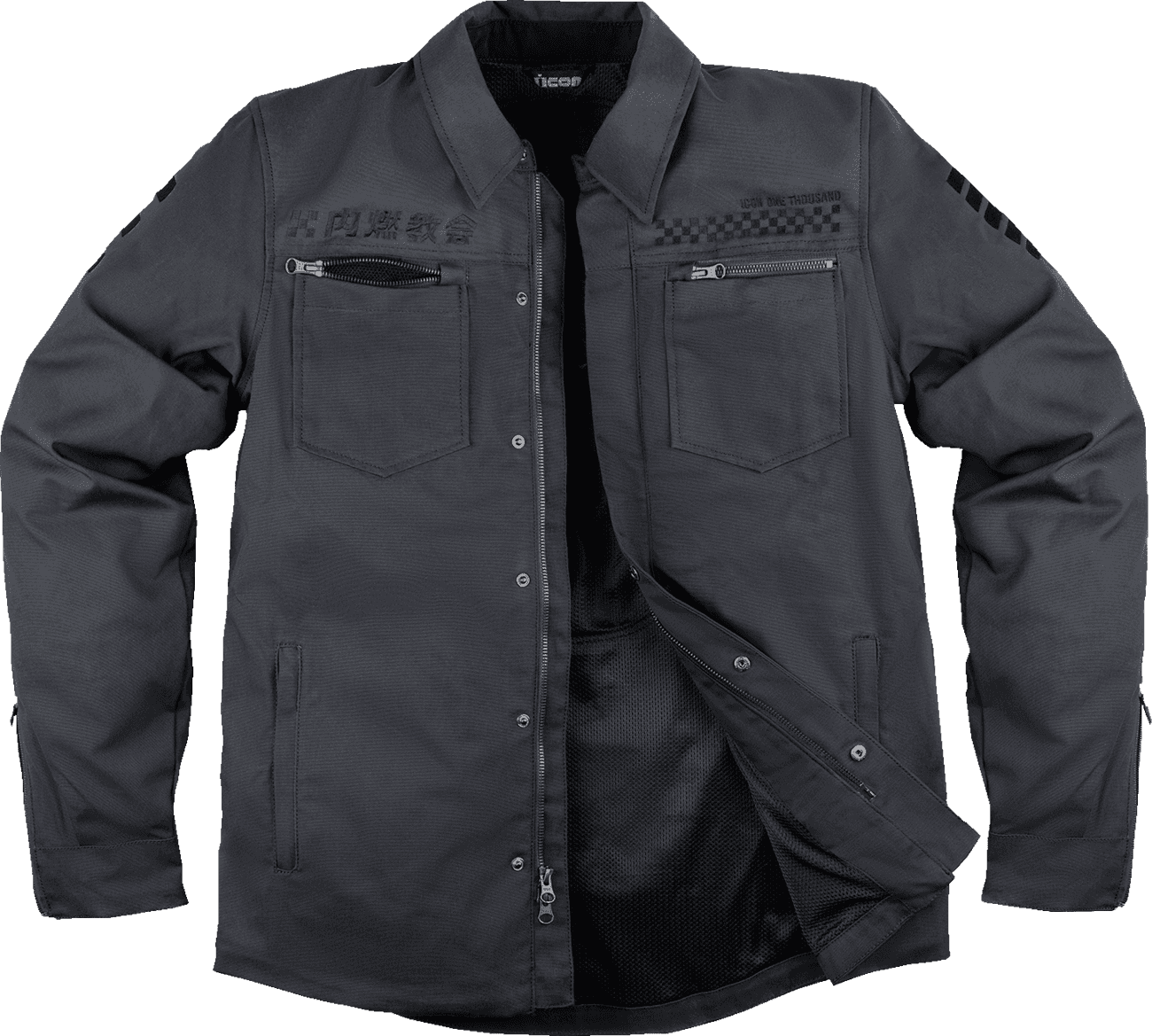 ICON 2820-6564 Upstate Canvas National™ Jacket - Black - 2XL