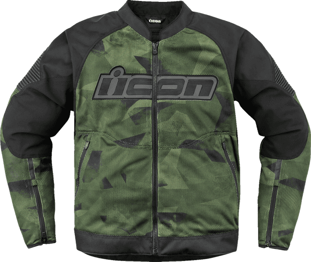 ICON 2820-6706 Overlord3 Mesh™ Camo Jacket - Green - Medium — image 1 of 2
