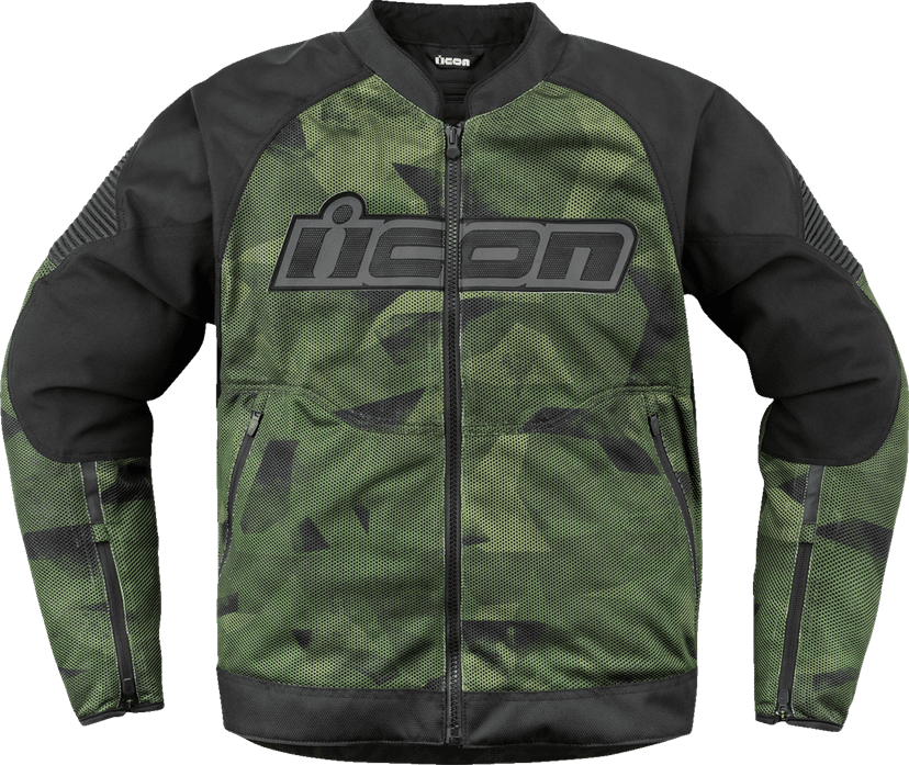 ICON 2820-6707 Overlord3 Mesh™ Camo Jacket - Green - Large — image 1 of 2