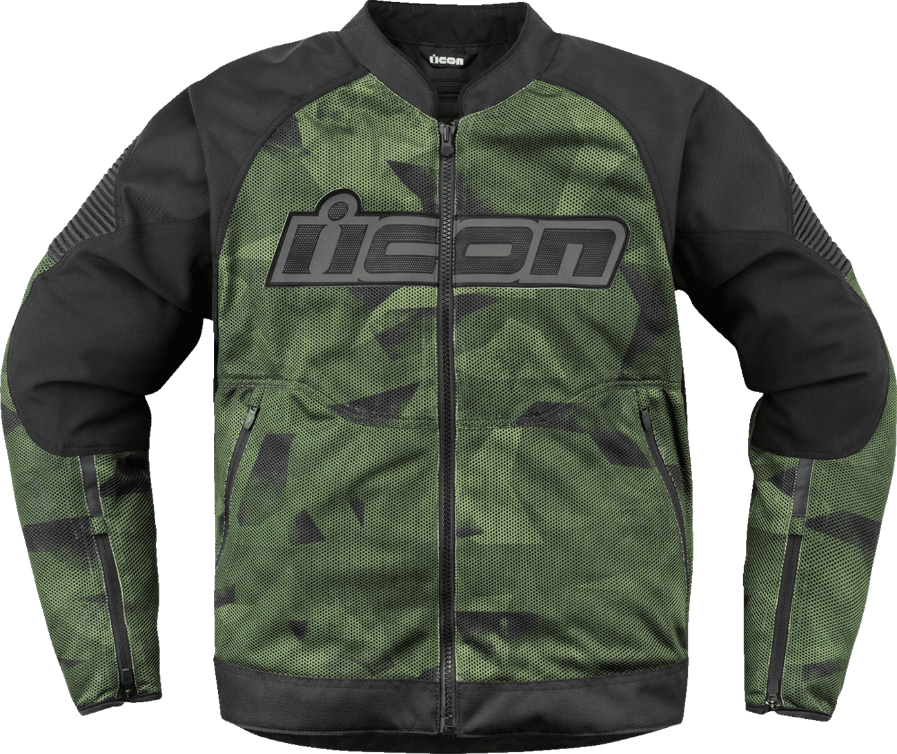 ICON 2820-6710 Overlord3 Mesh™ Camo Jacket - Green - 2XL