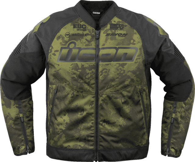 ICON 2820-6720 Overlord3™ Magnacross Jacket - Green Camo - Large — image 1 of 2