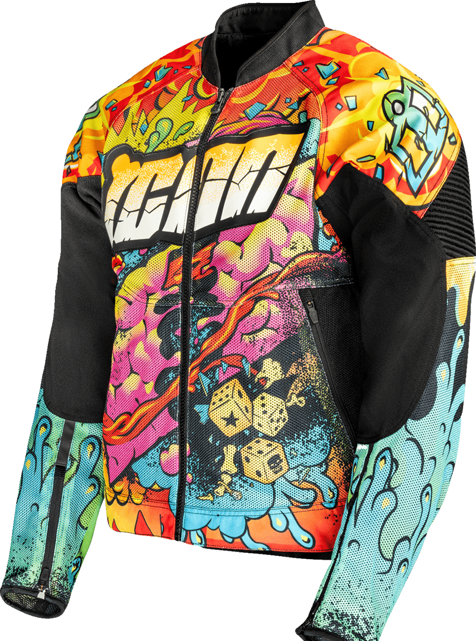 ICON 2820-7078 Overlord3™ Scatterbrain Mesh Jacket - Black - 2XL