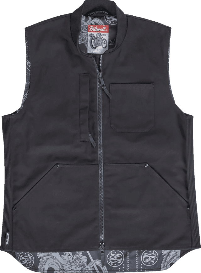 BILTWELL 2820-7478 4 Speed Vest - Black - Medium