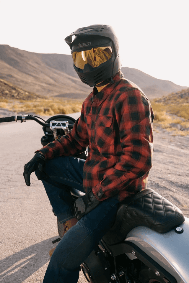 ICON 2820-7752 Fallblock Flannel™ Jacket - Red - Large — image 3 of 3