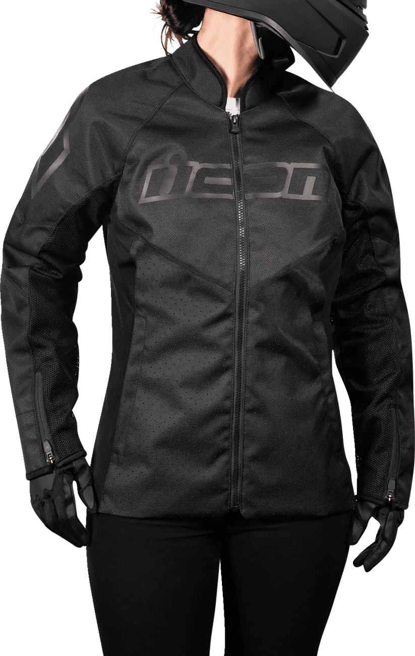 ICON 2822-1479 Women's Hooligan™ CE Jacket - Black - Large — image 6 of 8
